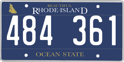 RI license plate 484361