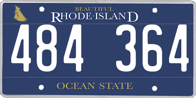 RI license plate 484364