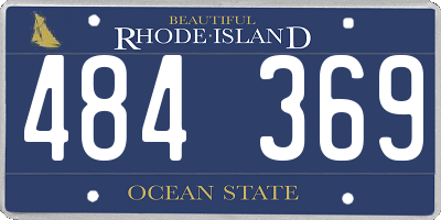 RI license plate 484369