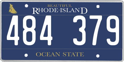 RI license plate 484379