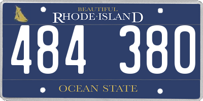 RI license plate 484380