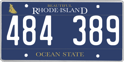 RI license plate 484389