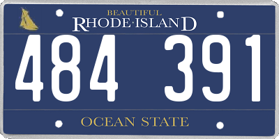 RI license plate 484391
