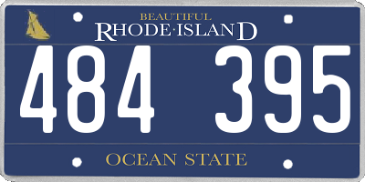 RI license plate 484395