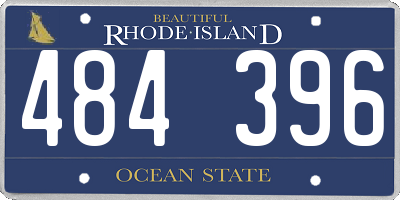 RI license plate 484396