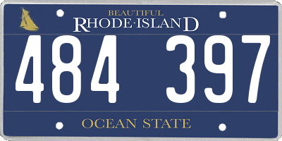 RI license plate 484397