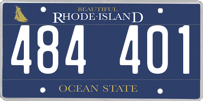 RI license plate 484401