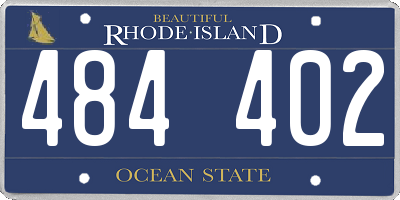 RI license plate 484402