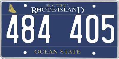 RI license plate 484405