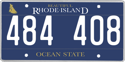 RI license plate 484408