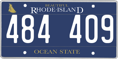 RI license plate 484409