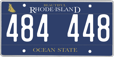 RI license plate 484448