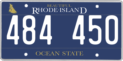 RI license plate 484450