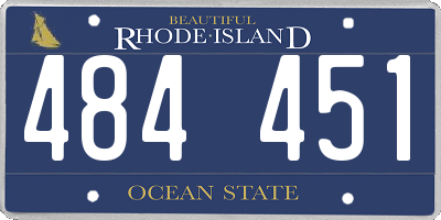 RI license plate 484451