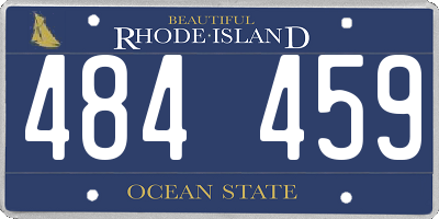 RI license plate 484459