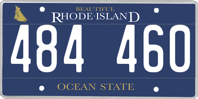 RI license plate 484460