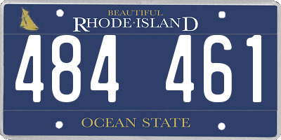 RI license plate 484461
