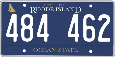 RI license plate 484462