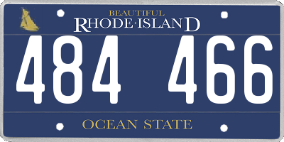 RI license plate 484466