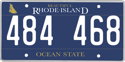 RI license plate 484468