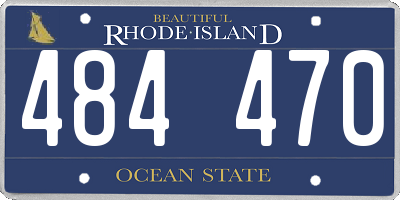RI license plate 484470