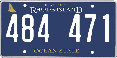 RI license plate 484471