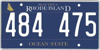 RI license plate 484475