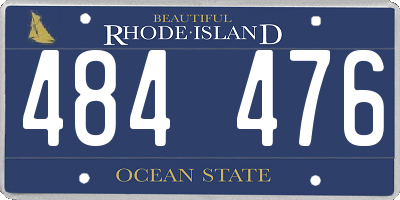 RI license plate 484476