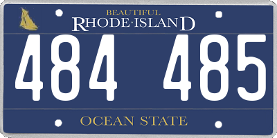 RI license plate 484485