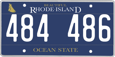 RI license plate 484486