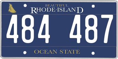 RI license plate 484487