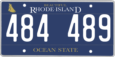 RI license plate 484489