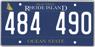 RI license plate 484490