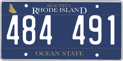 RI license plate 484491
