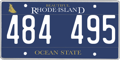 RI license plate 484495