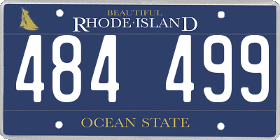 RI license plate 484499