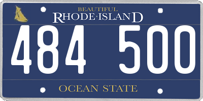 RI license plate 484500