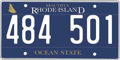 RI license plate 484501