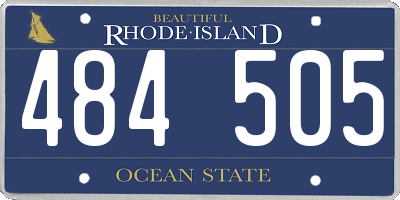 RI license plate 484505