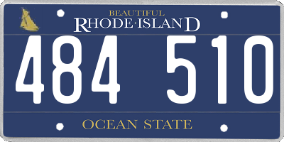RI license plate 484510