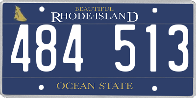 RI license plate 484513