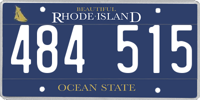 RI license plate 484515