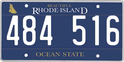 RI license plate 484516
