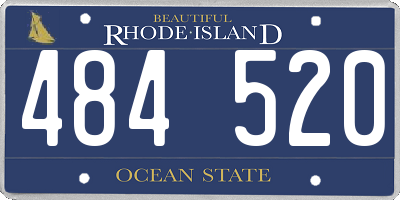RI license plate 484520