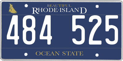 RI license plate 484525