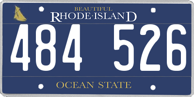 RI license plate 484526
