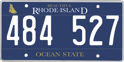 RI license plate 484527
