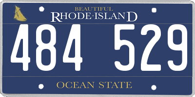 RI license plate 484529