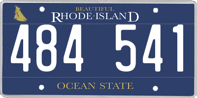 RI license plate 484541