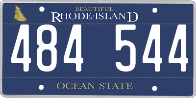 RI license plate 484544